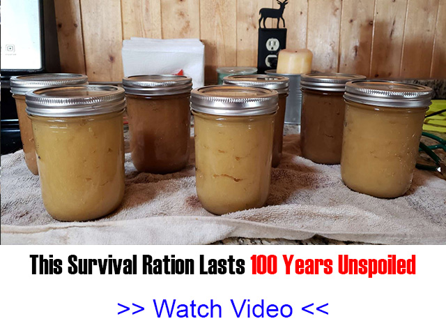 This survival ration lasts 100 years unspoiled